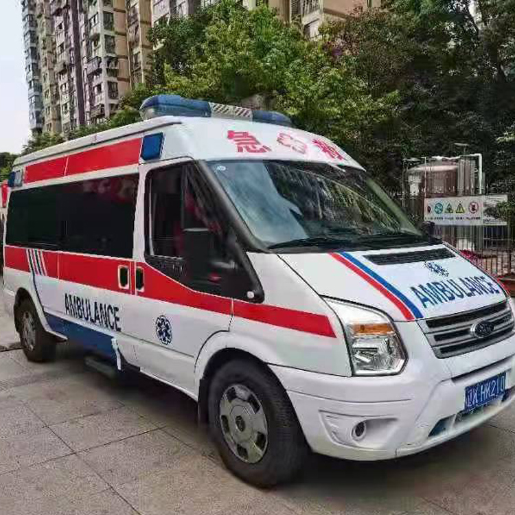 永寿长途救护车护送病人返乡